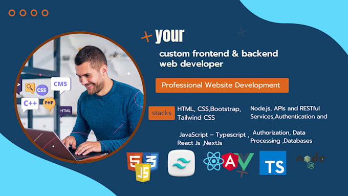 Gig Preview - Create your frontend and backend full stack website