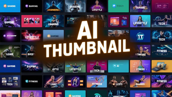 Gig Preview - Create stunning eye catching ai generated youtube thumbnails to boost views