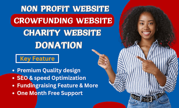 Gig Preview - Develop donation, charity, nonprofit, ngo , fundraising, crowdfunding website