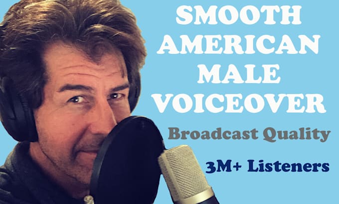 Bestseller - record a professional, american male voiceover