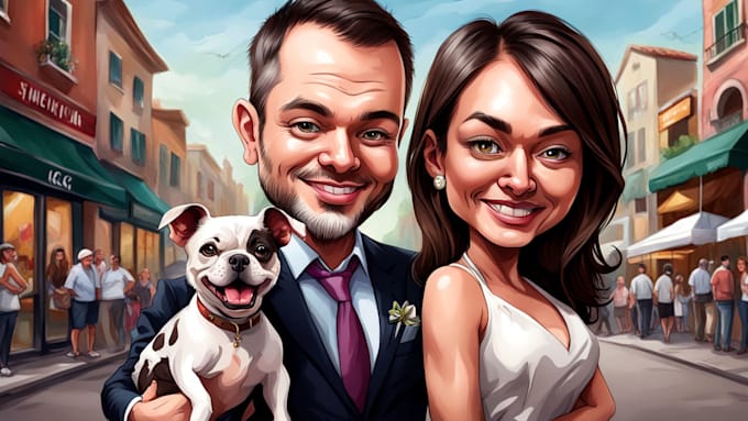 Gig Preview - Draw a realistic cartoon caricature from your photo