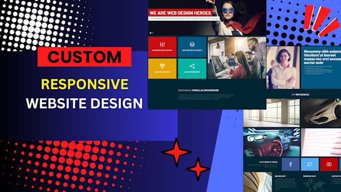 Gig Preview - Create responsive websites with elegant design