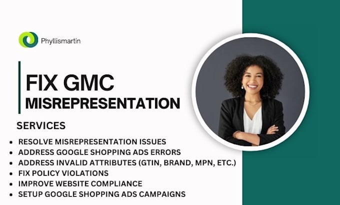 Gig Preview - Fix google merchant center suspension, fix misrepresentation, shopping ads gmc