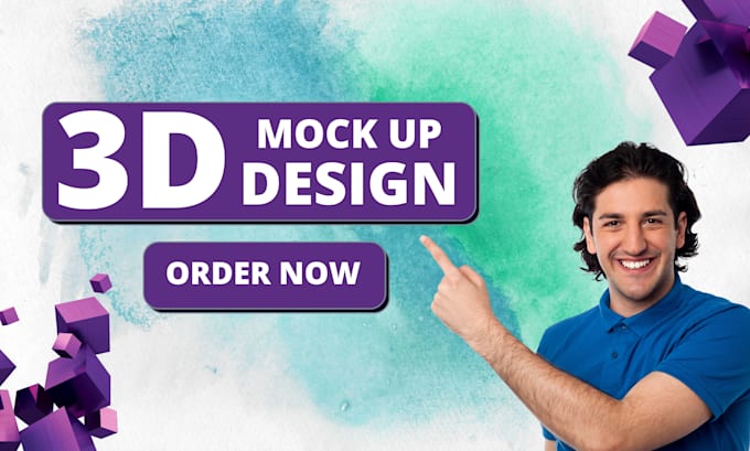 Gig Preview - Make a 3d mock up design for your product