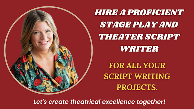 Gig Preview - Do script formatting, write screenplay, stage play, feature film and comedy