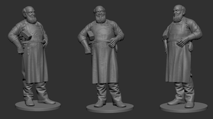 Gig Preview - Convert 3d mini figures,fix stl file,historical statue,comic figure,digital uses