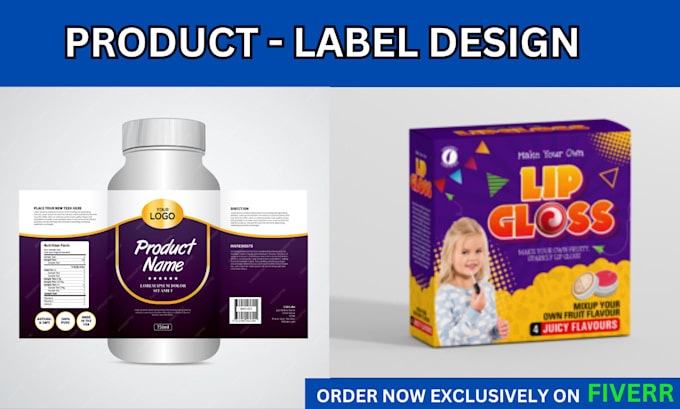 Gig Preview - Do product design label design and packaging design for your products