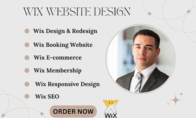 Gig Preview - Design redesign wix booking website wix ecommerce website wix seo