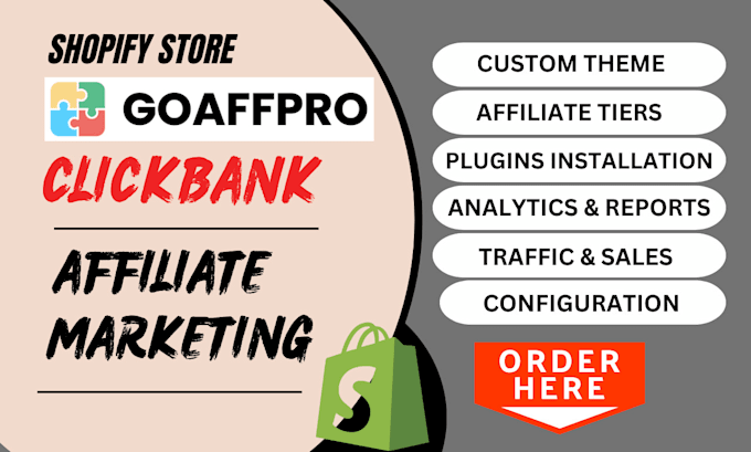 Gig Preview - Setup affiliate marketing clickbank goaffpro uppromote bixgrow refferal candy