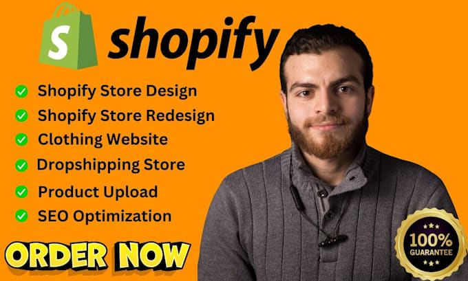 Gig Preview - Design shopify fashion store, shopify clothing website, dropshipping website