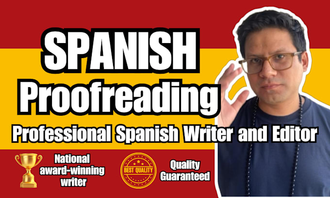 Bestseller - proofread and correct spanish texts as a professional writer