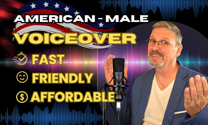 Gig Preview - Record for you male american english voiceover