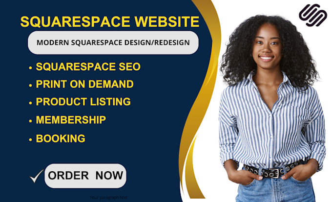 Gig Preview - Build squarespace website design squarespace membership site and online store