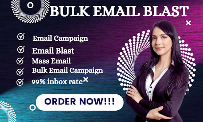 Gig Preview - Blastout direct inbox 50k bulk email blast email campaign on email SMTP server