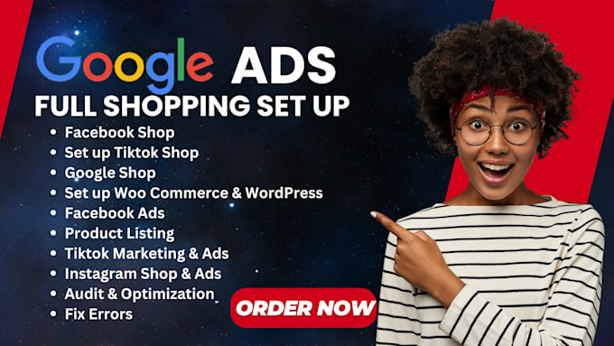 Gig Preview - Set up google shopping ads for shopify, shops ,wordpress, woocommerce