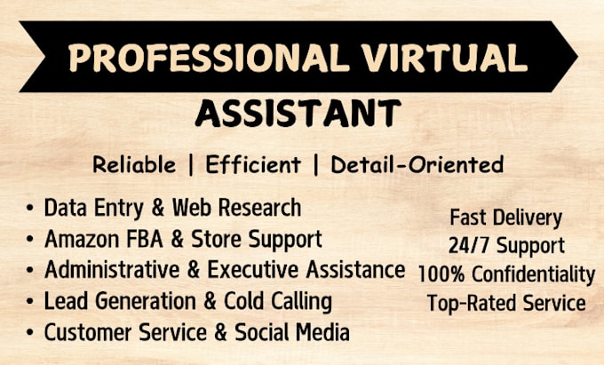 Gig Preview - Be your professional virtual assistant for your business