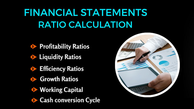 Gig Preview - Calculate financial ratios for financial statements