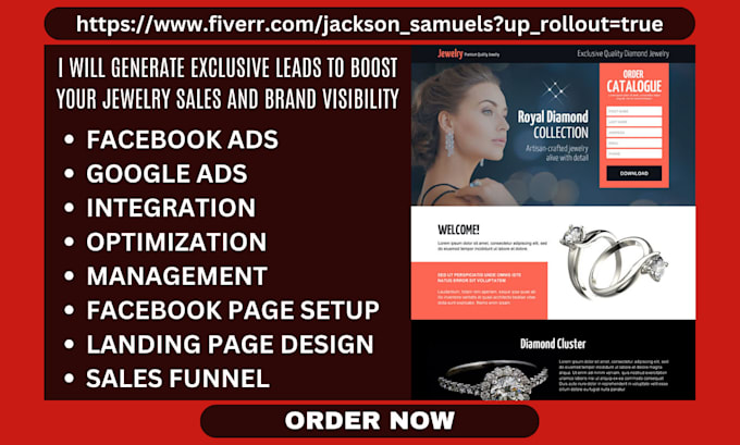 Gig Preview - Generate exclusive leads to boost your jewelry leads sales and brand visibility