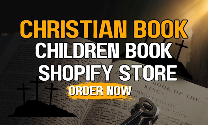 Gig Preview - Build christian book shopify store ebook store children book for christmas sales