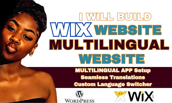 Gig Preview - Wix multilingual website, language translate, multilingual website landing page