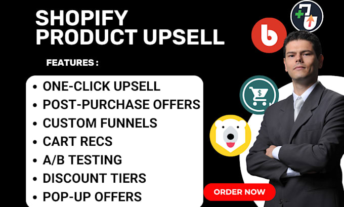 Gig Preview - Setup shopify product upsell reconvert selleasy zipify bold upsell honeycomb