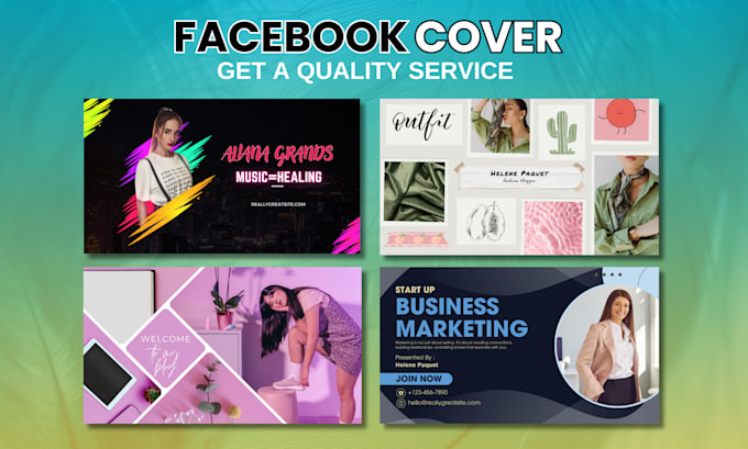 Gig Preview - Create facebook cover photo banner design