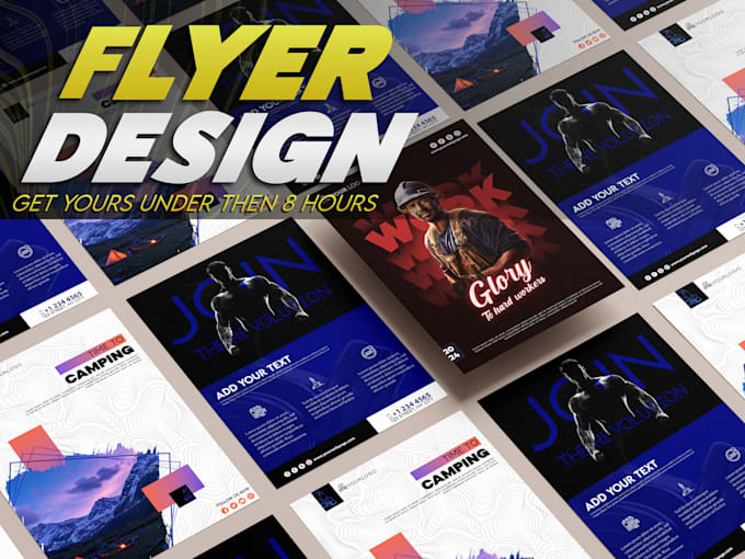 Gig Preview - Design a professional flyer, brochure and banners under 24 hours