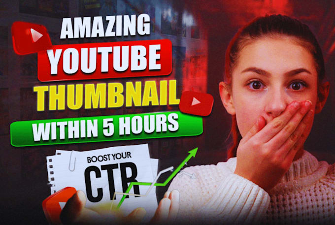 Bestseller - create stunning youtube thumbnail