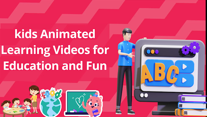 Gig Preview - Create kids animated learning videos for educational and fun