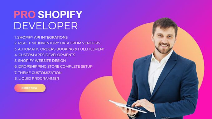 Gig Preview - Develop custom shopify apps, modify theme and integrate apis