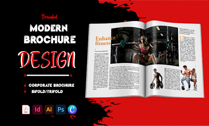 Gig Preview - Design corporate brochure, modern brochure,product brochure canva ebook redesign