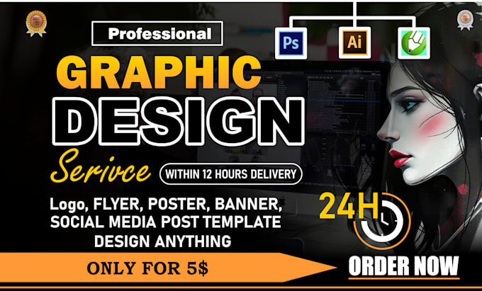 Gig Preview - Do anything graphic design related, logo, flyer, banner, brochure vector