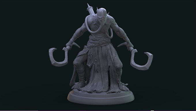 Gig Preview - Turn concept to 3dsculpt,wargamming trpg model,stl,action figurine for print,zpr