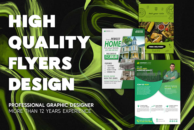 Gig Preview - Design a professional flyer, brochure, banner   under 24 hours