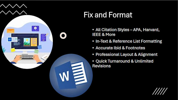 Gig Preview - Fix and format any reference citations in word files apa harvard ieee and more