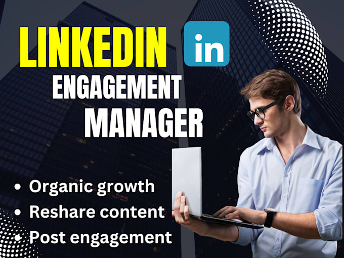 Gig Preview - Promote linkedin post to increase engagement with influencer marketing, shoutout