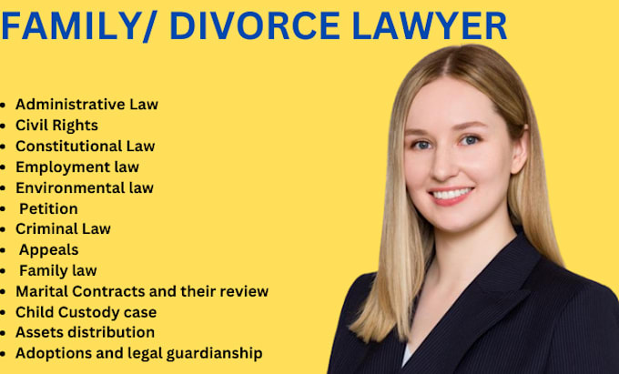 Gig Preview - Provide legal advice on divorce, family law, and child custody lawyer