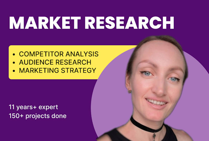 Gig Preview - Do market research, competitor analysis, audience research