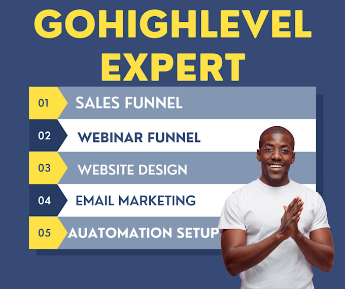 Gig Preview - Build webinar funnel, gohighlevel , gohighlevel website gohighlevel automation