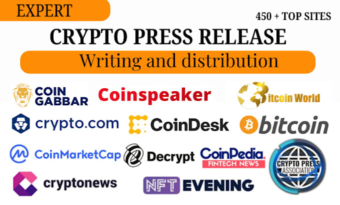 Gig Preview - Write press release for crypto blockchain nft and distribute to crypto news site