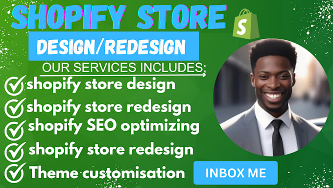 Gig Preview - Create shopify website, build shopify store design,  dropshipping