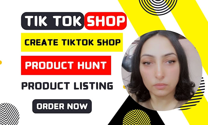 Gig Preview - Set up tik tok shop tik tok dropshipping product hunting on tik tok shop