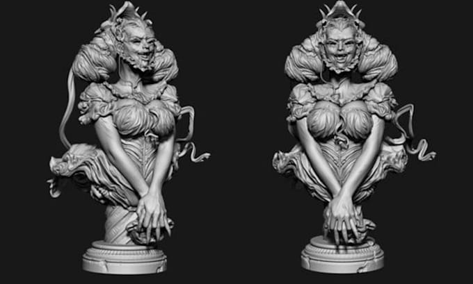 Bestseller - 3d sculpture, 3d miniature for 3d printing, 3d sculpting , 3d character