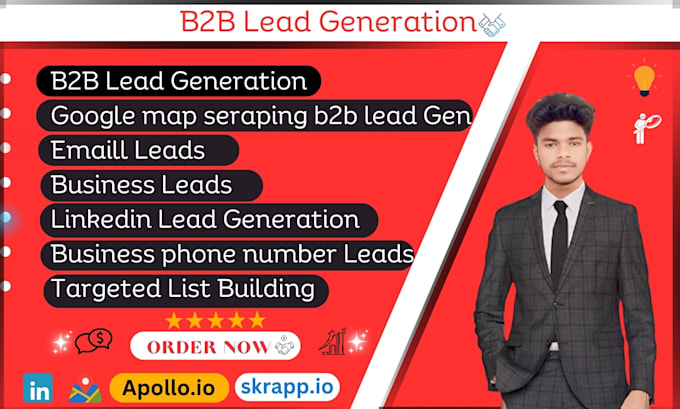 Bestseller - do b2b lead gen, linkedin lead generation, and email list building lead gen