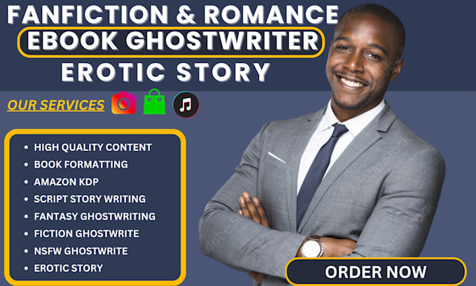 Bestseller - ghostwrite romance, erotic story, nsfw short story ebook fiction ghostwriter