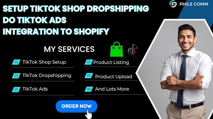 Bestseller - setup fix manage tiktok shop dropshipping, tiktok ads tiktok marketing