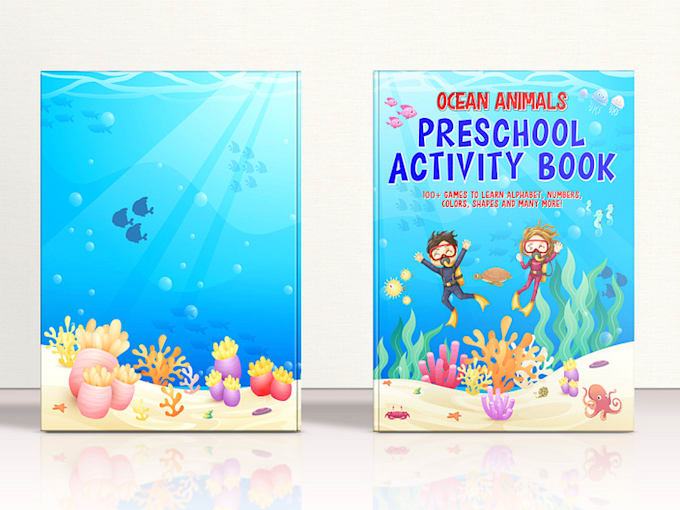 Gig Preview - Kids activity coloring books for amazon KDP fun, educational worksheets puzzles