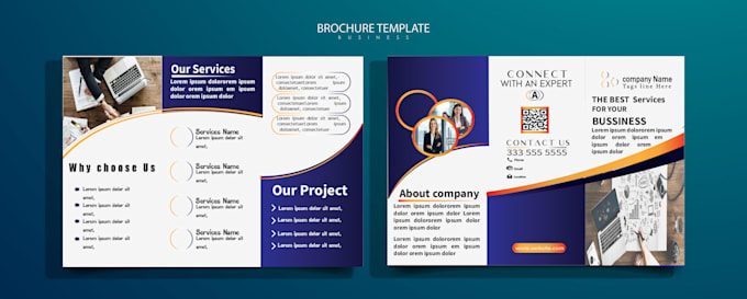 Gig Preview - Company brochure design, trifold and bifold brochure design