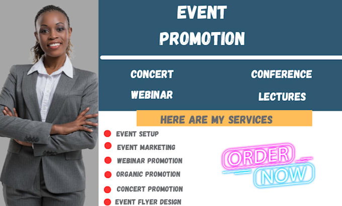 Gig Preview - Do successfully event promotion, webinar promotion