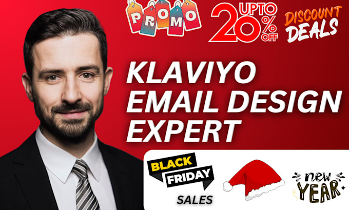 Gig Preview - Design klaviyo email flows and klaviyo email template for email marketing